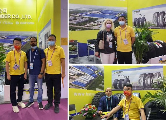 山東華盛橡膠有限公司攜旗下中、高端輪胎品牌：  ROADBOSS,HABILEAD,KAPSEN,DURUN,KINGBOSS參加了展會