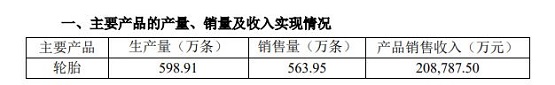 主要產(chǎn)品產(chǎn)量、銷量及收入