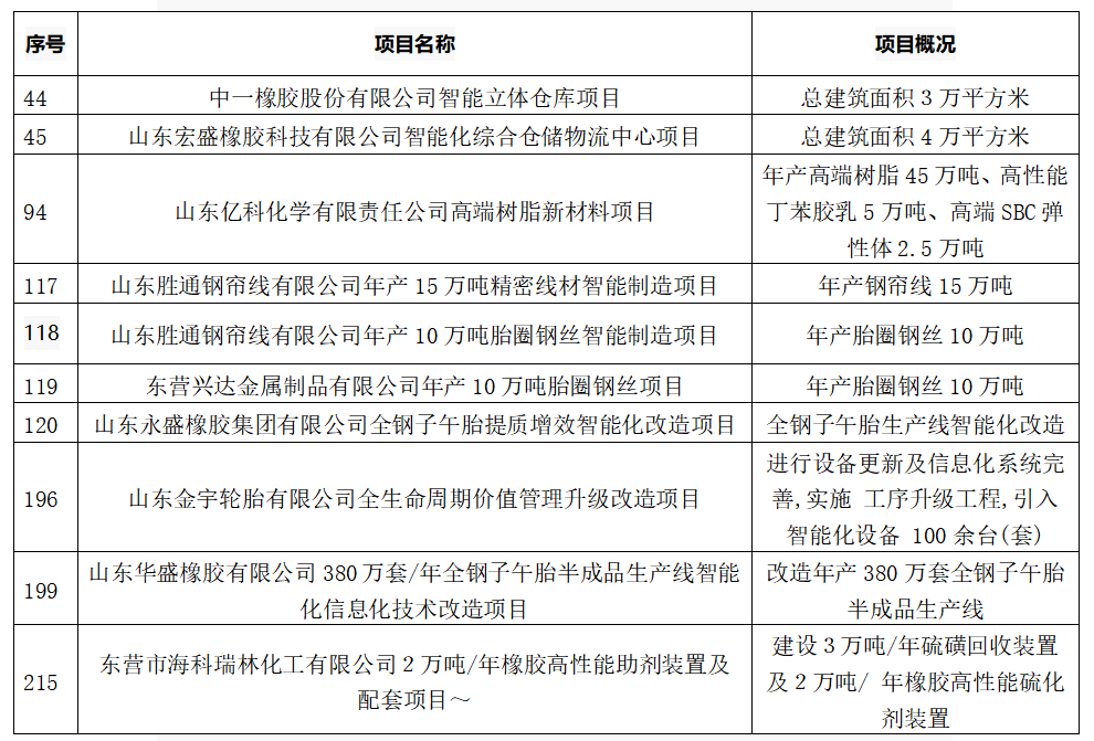5個(gè)輪胎項(xiàng)目，入選重點(diǎn)名單！