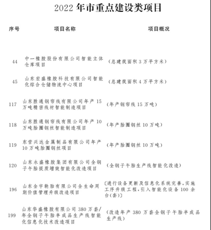 東營(yíng)9大輪胎項(xiàng)目，啟動(dòng)！