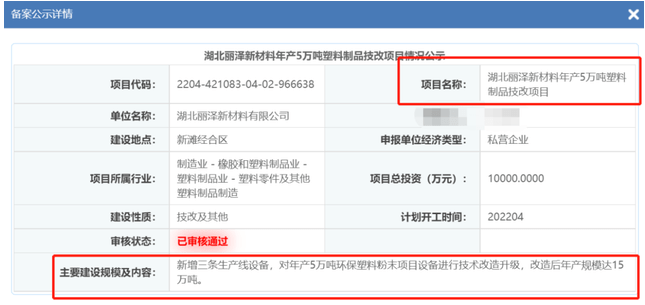 湖北麗澤新材料新建100多條粉末生產(chǎn)線，一期工程即將投產(chǎn) 