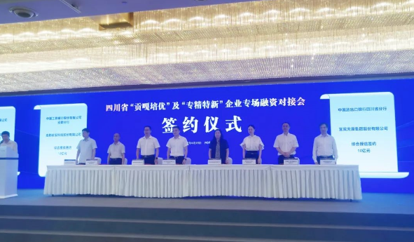 簽約儀式現(xiàn)場(chǎng)，左三為硅寶科技董事長(zhǎng)王有治