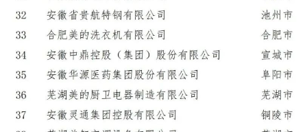 在合肥召開的第五屆2022世界制造業(yè)大會(huì)中國民營制造業(yè)合作交流對接會(huì)上，正式對外發(fā)布了2022安徽省民營企業(yè)制造業(yè)綜合百強(qiáng)。