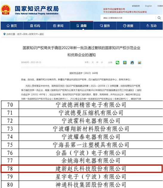 速看！建新再獲國(guó)家級(jí)榮譽(yù)