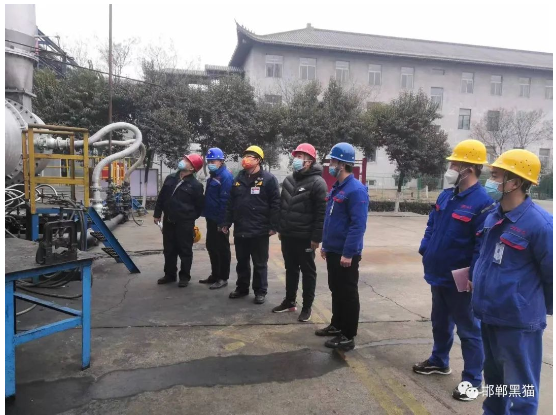 磁縣應(yīng)急管理局組織園區(qū)化工企業(yè)對邯鄲黑貓開展歲末年初安全生產(chǎn)工作專項督導(dǎo)檢查工作