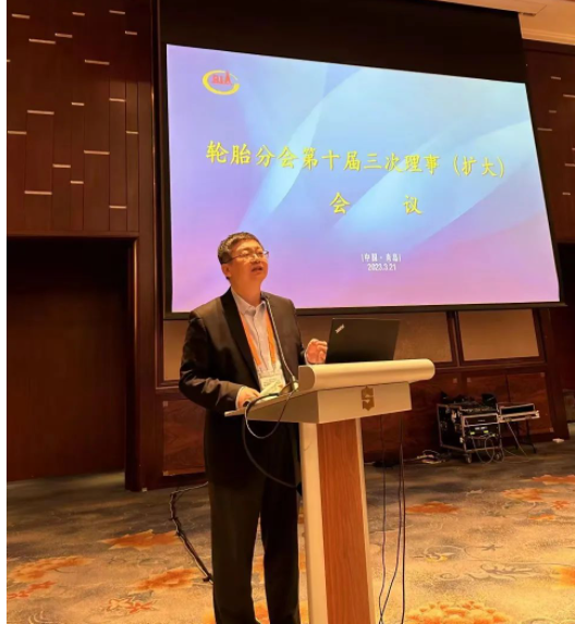 輪胎分會(huì)秘書(shū)長(zhǎng)史一鋒向理事會(huì)匯報(bào)了2022年輪胎分會(huì)秘書(shū)處工作及2023年工作計(jì)劃