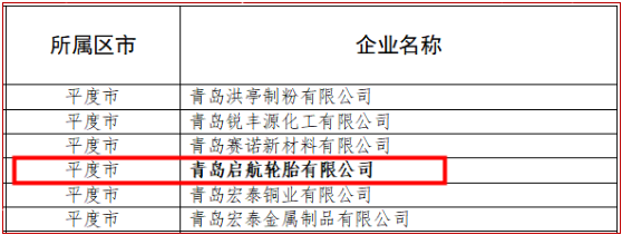 青島啟航輪胎榮獲2023年專精特新中小企業(yè)稱號
