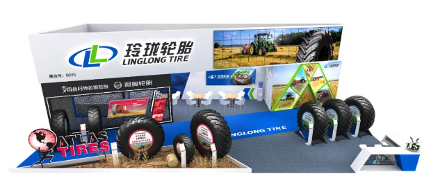 針對本次展會，玲瓏輪胎表示，根據(jù)國內(nèi)多元化的農(nóng)機(jī)需求，特別挑選了農(nóng)業(yè)子午胎和農(nóng)業(yè)斜交胎兩大系列中的8款產(chǎn)品進(jìn)行展示，其中包括拖拉機(jī)輪胎、聯(lián)合收割機(jī)輪胎、拖車輪胎、打捆機(jī)輪胎等現(xiàn)代農(nóng)業(yè)中常用的輪胎產(chǎn)品。這些展品具備高牽引性、高穩(wěn)定性和高舒適性等卓越性能，能夠有效提高農(nóng)機(jī)的作業(yè)效率。