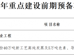 45萬(wàn)噸炭黑項(xiàng)目，要落地廣東？